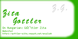 zita gottler business card